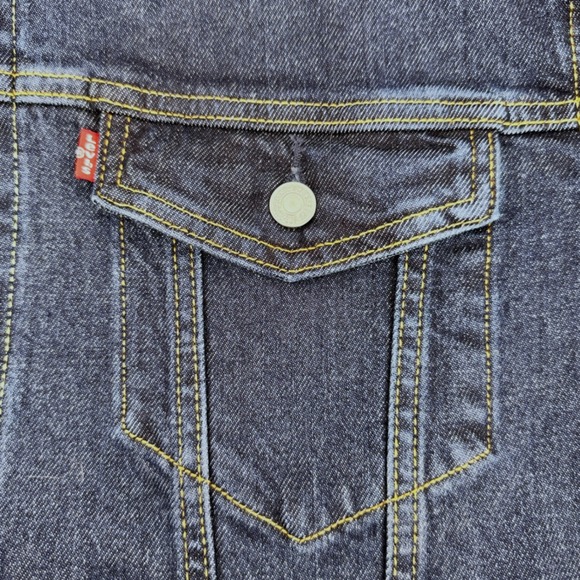 Levi Strauss Co Mens XL Trucker Jacket Dark Wash Denim XL NEW W/TAGS! - Picture 4 of 13